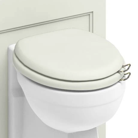 Burlington Soft Close Toilet Seat with Chrome Hinges and Handles - Sand 4 Burlington Soft Close Toilet Seat with Chrome Hinges and Handles - Sand - Image 2