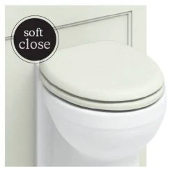 Burlington Soft Close Toilet Seat with Chrome Hinges - Sand -FlushPro Shop S43 D1 460