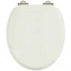 Burlington Soft Close Toilet Seat with Chrome Hinges - Sand 2 Burlington Soft Close Toilet Seat with Chrome Hinges - Sand -FlushPro Shop S43 P