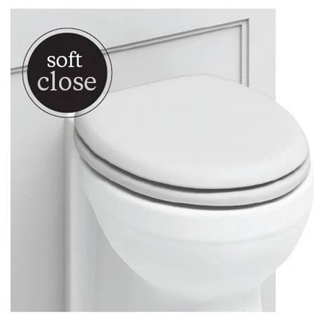 Burlington Soft Close Toilet Seat with Chrome Hinges - Matt White 4 Burlington Soft Close Toilet Seat with Chrome Hinges - Matt White - Image 2