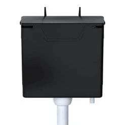 Viva Skylo Bottom & Side Entry Black Concealed Cistern