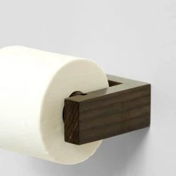 Slimline Toilet Roll Holder Dark Oak -FlushPro Shop STRHDO D1 460