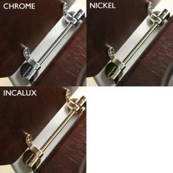 Silverdale Dark Oak Wooden High/Low Level Toilet Seat with Chrome Hinges 9 Silverdale Dark Oak Wooden High/Low Level Toilet Seat with Chrome Hinges -FlushPro Shop Silverdale Dark Oak Wooden Seat for High Low Level Toilets detail1 460