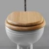 Silverdale Light Oak Wooden Seat for High/Low Level Toilets 1 Silverdale Light Oak Wooden Seat for High/Low Level Toilets -FlushPro Shop Silverdale Light Oak Wooden Seat for High Low Level Toilets p