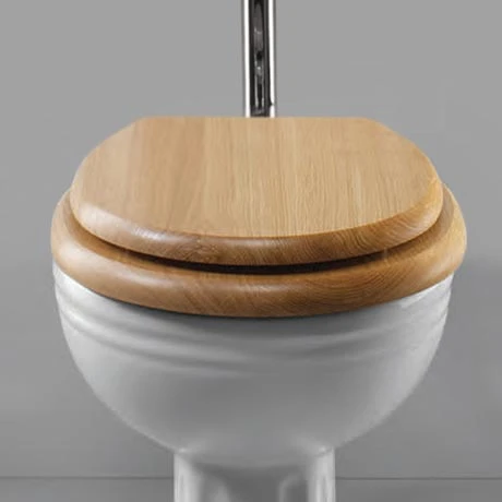Silverdale Light Oak Wooden Seat for High/Low Level Toilets 3 Silverdale Light Oak Wooden Seat for High/Low Level Toilets