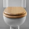 Silverdale Traditional Luxury Light Oak Wooden Toilet Seat -FlushPro Shop Silverdale Light Oak Wooden Toilet Seat p