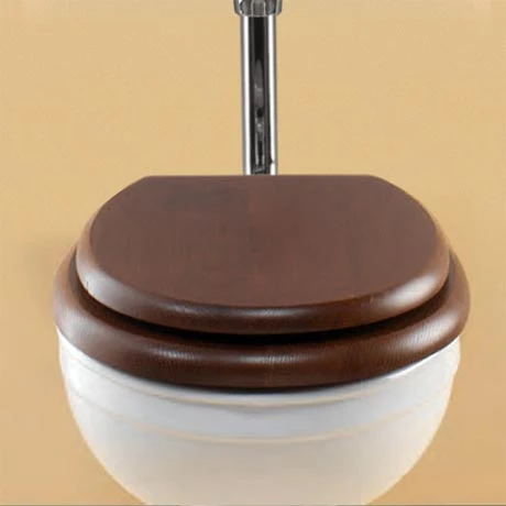 Silverdale Mahogany Wooden High/Low Level Toilet Seat with Incalux Hinges 3 Silverdale Mahogany Wooden High/Low Level Toilet Seat with Incalux Hinges
