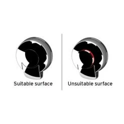 Orion SuctionLoc Black Toilet Roll Holder -FlushPro Shop Suctionloc reinstall chrome 460 1