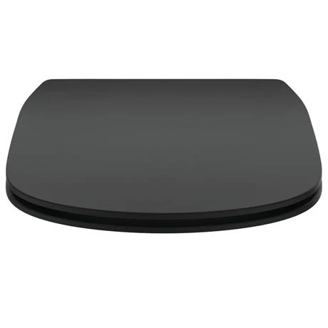 Ideal Standard Tesi Silk Black Soft Close Thin Toilet Seat & Cover 4 Ideal Standard Tesi Silk Black Soft Close Thin Toilet Seat & Cover - Image 2