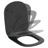 Ideal Standard Tesi Silk Black Soft Close Thin Toilet Seat & Cover -FlushPro Shop T3527V3 P