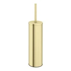 Arezzo Brushed Brass Toilet Brush + Holder