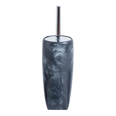 Trafalgar Anthracite Marble Effect Polyresin Toilet Brush Holder 3 Trafalgar Anthracite Marble Effect Polyresin Toilet Brush Holder