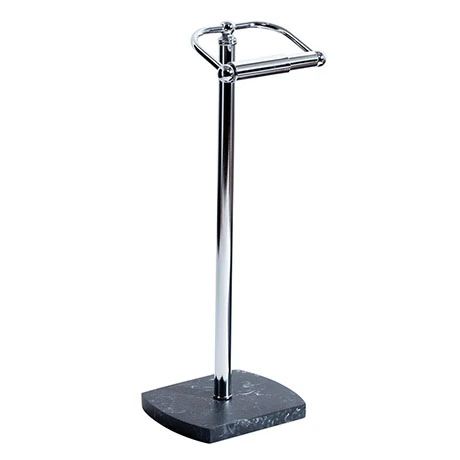 Trafalgar Anthracite Marble Effect Freestanding Toilet Roll Holder 3 Trafalgar Anthracite Marble Effect Freestanding Toilet Roll Holder