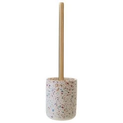 Toreno Terrazzo-Effect Concrete Toilet Brush Holder