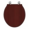 Ideal Standard Waverley Mahogany Standard Toilet Seat & Cover 1 Ideal Standard Waverley Mahogany Standard Toilet Seat & Cover -FlushPro Shop U0248GC P