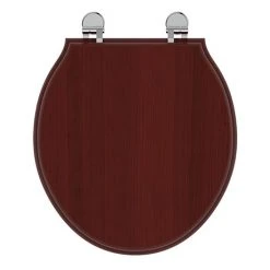 Ideal Standard Waverley Mahogany Standard Toilet Seat & Cover