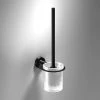 Venice Black Wall Mounted Toilet Brush & Holder -FlushPro Shop VBLKA17 P