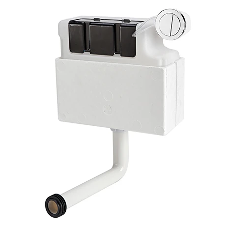 Venice Concealed WC Cistern with Chrome Push Button Flush 3 Venice Concealed WC Cistern with Chrome Push Button Flush