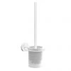 Venice White Wall Mounted Toilet Brush & Holder -FlushPro Shop VWHIA17 P