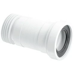 McAlpine Straight Flexible WC Pan Connector - Length 140-290mm - WC-F23R
