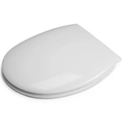 Croydex Anti-Bacterial Polypropylene Toilet Seat with Slow-Close Hinge - White -FlushPro Shop WL400022H ai4 460