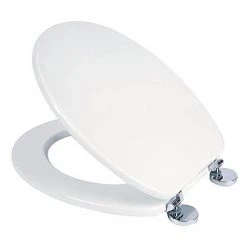 Croydex Flexi-Fix Kielder White Anti-Bacterial Toilet Seat - WL600822H