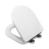 Croydex Garda D-Shape White Flexi-Fix Toilet Seat with Soft Close and Quick Release - WL600922H -FlushPro Shop WL600922H P