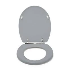 Croydex Lugano Grey Flexi-Fix Toilet Seat with Soft Close and Quick Release - WL601031H 9 Croydex Lugano Grey Flexi-Fix Toilet Seat with Soft Close and Quick Release - WL601031H -FlushPro Shop WL601031H D2 460
