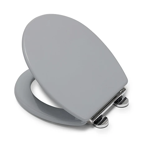 Croydex Lugano Grey Flexi-Fix Toilet Seat with Soft Close and Quick Release - WL601031H 3 Croydex Lugano Grey Flexi-Fix Toilet Seat with Soft Close and Quick Release - WL601031H