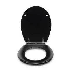 Croydex Lene Black Flexi-Fix Toilet Seat with Soft Close and Quick Release - WL601121H -FlushPro Shop WL601121H D4 460