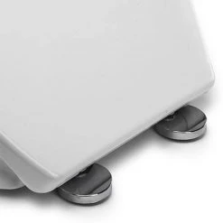Croydex Flexi-Fix Constance White Anti-Bacterial Toilet Seat with Soft Close and Quick Release - WL601722H -FlushPro Shop WL601722H ai2 460
