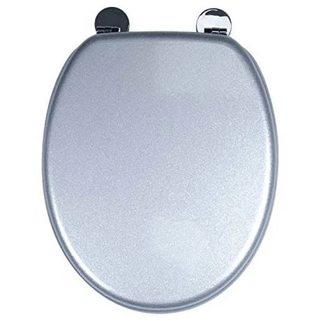 Croydex Flexi-Fix Silver Quartz Effect Anti-Bacterial Toilet Seat - WL601840H 4 Croydex Flexi-Fix Silver Quartz Effect Anti-Bacterial Toilet Seat - WL601840H - Image 2