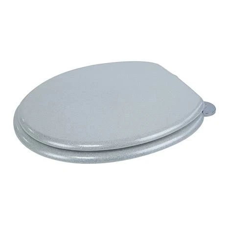 Croydex Flexi-Fix Silver Quartz Effect Anti-Bacterial Toilet Seat - WL601840H 5 Croydex Flexi-Fix Silver Quartz Effect Anti-Bacterial Toilet Seat - WL601840H - Image 3
