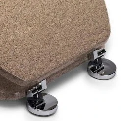 Croydex Flexi-Fix Dorney Sandstone Effect Anti-Bacterial Toilet Seat - WL601915H -FlushPro Shop WL601915H ai2 460