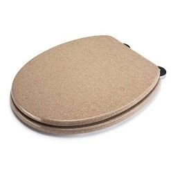 Croydex Flexi-Fix Dorney Sandstone Effect Anti-Bacterial Toilet Seat - WL601915H -FlushPro Shop WL601915H ai4 460