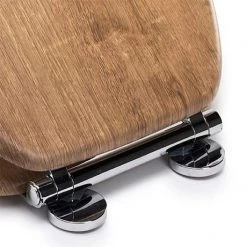 Croydex Flexi-Fix Ontario Teak Effect Anti-Bacterial Toilet Seat with Soft Close and Quick Release - WL602086H -FlushPro Shop WL602086H ai4 460