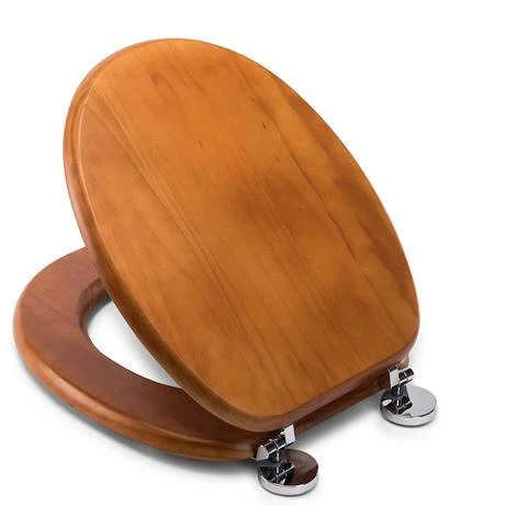 Croydex Flexi-Fix Davos Antique Effect Solid Pine Anti-Bacterial Toilet Seat - WL602250H 5 Croydex Flexi-Fix Davos Antique Effect Solid Pine Anti-Bacterial Toilet Seat - WL602250H - Image 3