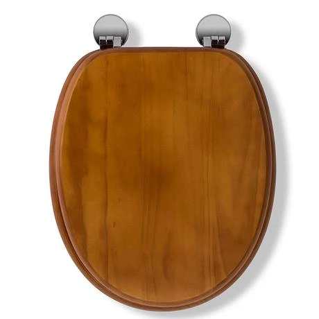 Croydex Flexi-Fix Davos Antique Effect Solid Pine Anti-Bacterial Toilet Seat - WL602250H 7 Croydex Flexi-Fix Davos Antique Effect Solid Pine Anti-Bacterial Toilet Seat - WL602250H - Image 5