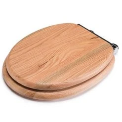 Croydex Flexi-Fix Rutland Solid Oak Anti-Bacterial Toilet Seat with Soft Close and Quick Release - WL602376H -FlushPro Shop WL602376H ai5 460
