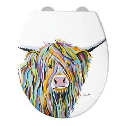 Croydex Angus McCoo Flexi-Fix Toilet Seat by Steven Brown Art - WL604022
