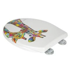 Croydex Francie & Josie Flexi-Fix Toilet Seat by Steven Brown Art - WL604122 -FlushPro Shop WL604122 D2 460
