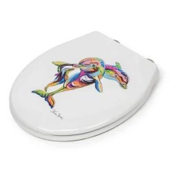 Croydex Hannah McWave Flexi-Fix Toilet Seat by Steven Brown Art - WL604222H -FlushPro Shop WL604222H D4 460