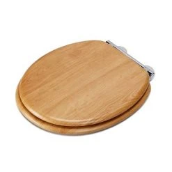 Croydex Hartley Oak Effect Toilet Seat with Soft Close and Quick Release - WL605076H -FlushPro Shop WL605076H D4 460