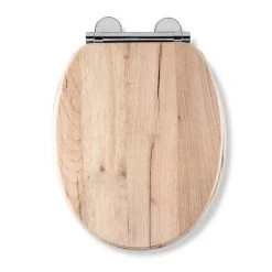 Croydex Corella Grey Oak Effect Flexi-Fix Toilet Seat with Soft Close and Quick Release - WL605231H -FlushPro Shop WL605231H D4 460