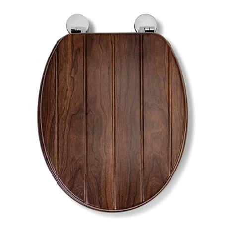 Croydex Molvena Walnut Effect Flexi-Fix Toilet Seat - WL610477H 4 Croydex Molvena Walnut Effect Flexi-Fix Toilet Seat - WL610477H - Image 2