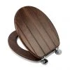 Croydex Molvena Walnut Effect Flexi-Fix Toilet Seat - WL610477H 1 Croydex Molvena Walnut Effect Flexi-Fix Toilet Seat - WL610477H -FlushPro Shop WL610477H P