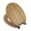 Croydex Tramonti Oak Effect Flexi-Fix Toilet Seat - WL610576H 2 Croydex Tramonti Oak Effect Flexi-Fix Toilet Seat - WL610576H -FlushPro Shop WL610576H P