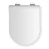 Croydex Malo D-Shape White Flexi-Fix Toilet Seat with Soft Close and Quick Release - WL611022H 2 Croydex Malo D-Shape White Flexi-Fix Toilet Seat with Soft Close and Quick Release - WL611022H -FlushPro Shop WL611022H P