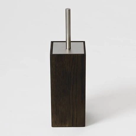 Wooden Toilet Brush & Holder Dark Oak 4 Wooden Toilet Brush & Holder Dark Oak - Image 2