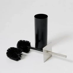 Wooden Toilet Brush & Holder Dark Oak 8 Wooden Toilet Brush & Holder Dark Oak -FlushPro Shop WTBHDO D2 460